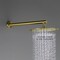 Kibi Circular 16 Wall Mounted Shower Arm - Brushed Gold SA1601BG - alternate 4